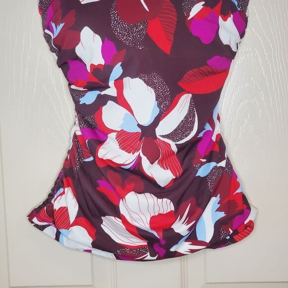 Athleta Hero Bloom Square Neck Tankini Size 34D/DD - Picture 4 of 11